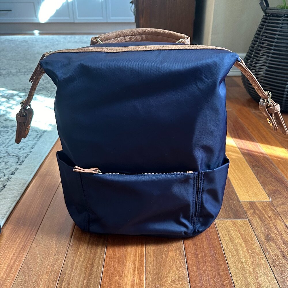 Tommy Bahama Navy Nylon Backpack and Pencil Case